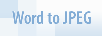 Convert Word to JPEG